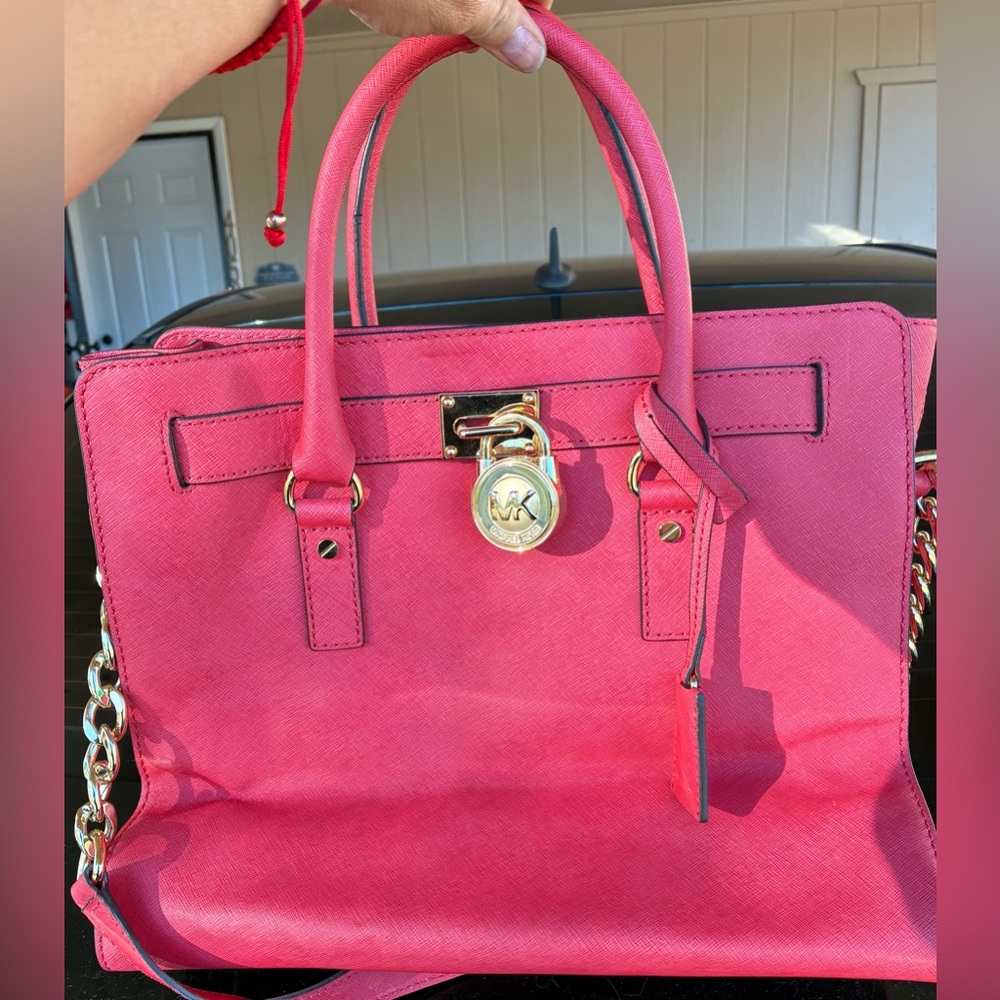 Michael Kors Pink Hamilton with Gold Accents